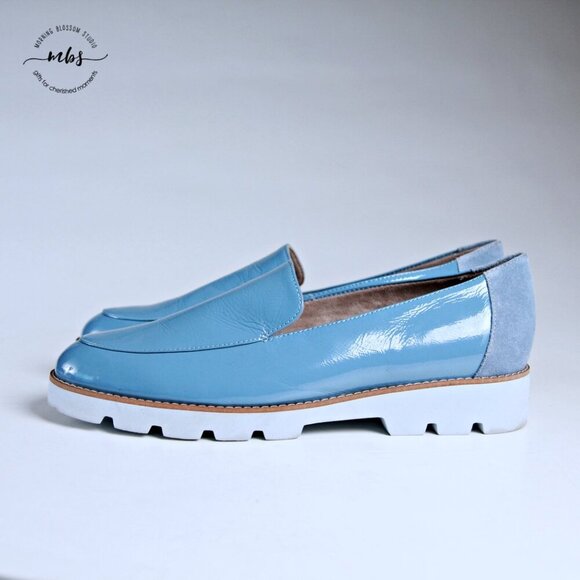 Vionic Kensley Lug Sole Slip Ons Blue Women 11 - Picture 4 of 14